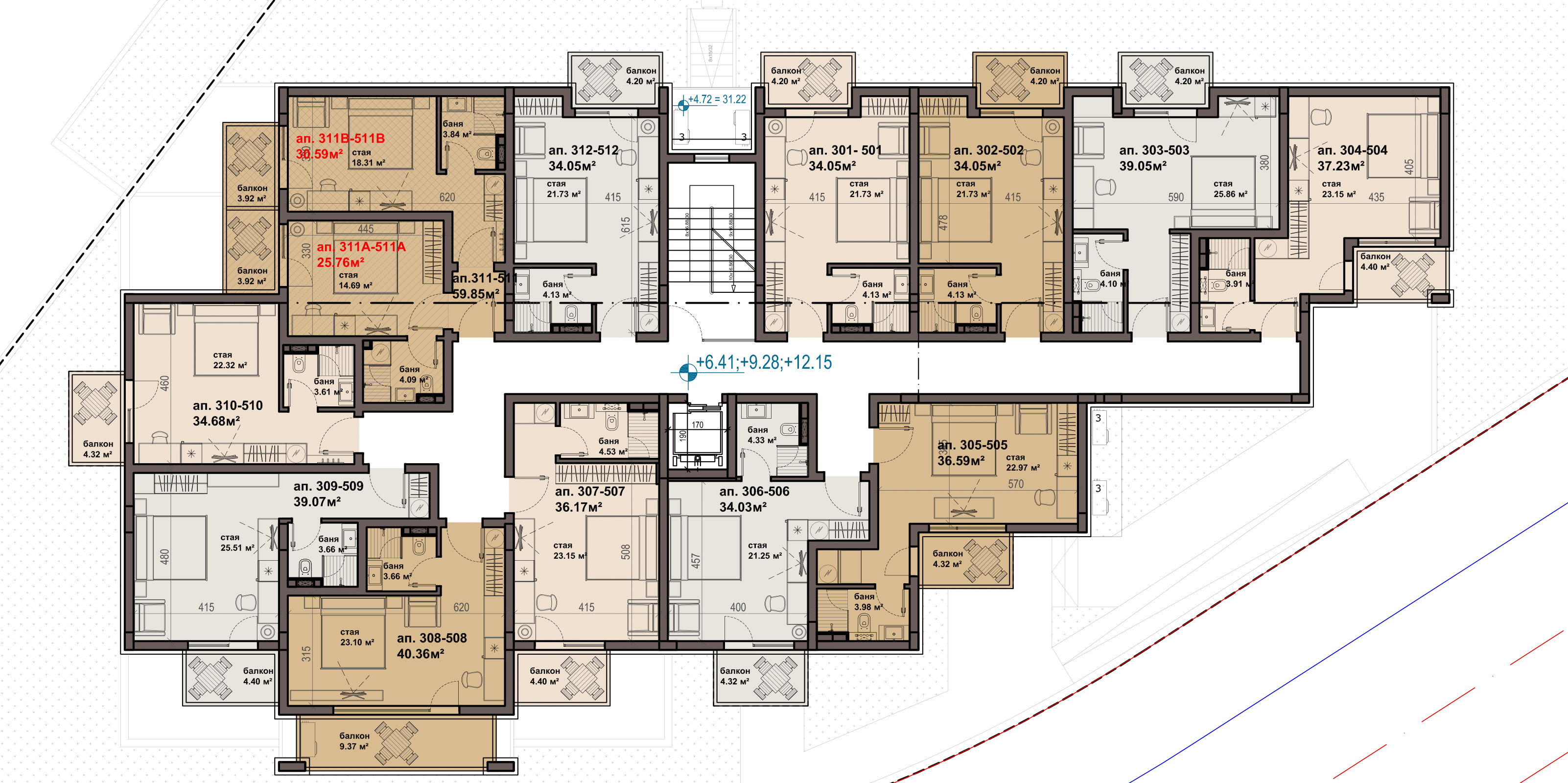 Floor plan Prevea Global